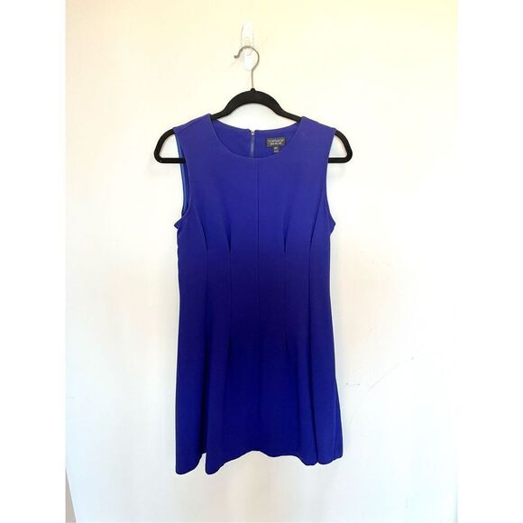 TopShop size 8 blue dress - Picture 1 of 4
